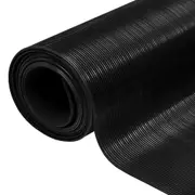 Rubber Floor Mat Anti-Slip 5 x 1 m Fine Ribbed vidaXL