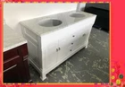 Hampton Style Bathroom Vanity Vincent 1500 Solid Wood White or Espresso Cabinet