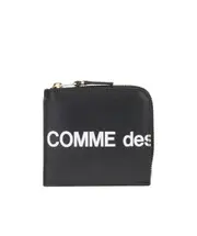 Comme des Garçons Wallet Logo Printed Zipped Wallet One size Black