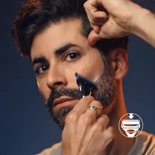 適用於 Gillette Fusion 5 手柄可更換剃須刀面部墨盒 5 層不銹鋼刀片男士的剃須刀片