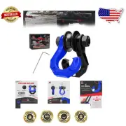 Durable Powder Coated D Ring Split Shackle and Snatch Block - 7 Color Options
