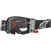 Alpinestars Supertech MX ATV MTB Goggles Black Grey - Clear Roll Off Lens