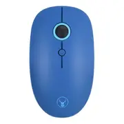 Bonelk Wireless Round Scroll 4D M-257 Bluetooth Mouse/Dongle 800-1600 DPI Blue