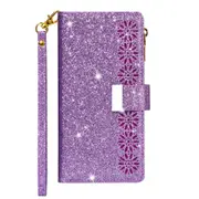 Glitter PU Leather Case for Huawei P40 Lite Bling Wallet Card Holder Cover