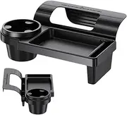 Car Window Storage Box – Side Seat Storage, Multi Function Auto Tray | Seat Gap Cup Caddy, Car Side Organizer, Phone Key Coin Holder, Dashboard Pocket Container for Travel Small Items