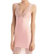 Commando Sexy and Smooth Lace Trim Slip Pink S NWT! $118