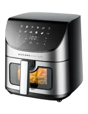 [Kitchen Couture] Clearview Stainless Steel Air Fryer 8 Litre in Silver