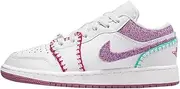 [Nike] Jordan Youth Jordan 1 Low DM9037 100 White Light Bordeuax - Size 6.5Y