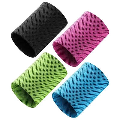2pcs Wristbands Sports Sweat Wristband Arm Shaper Build Moisture Absorption