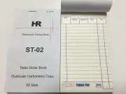 100x Small Size Duplicate Carbonless Restaurant Docket Book ST02 85x150mm