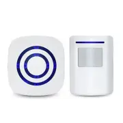 Gate Chime Alert Alarm Wireless Entry Door Bell Welcome Motion Sensor Detector