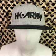 NEW HK Army Snap Back Typeface Hat - Slate/Black