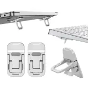 2pcs Alloy Mini Laptop Stand for Desk, Silver Computer Keyboard Stand, Self-A...