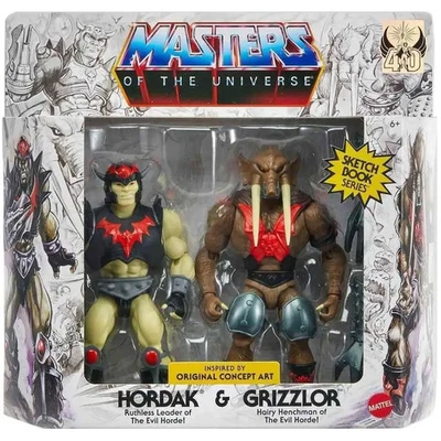 Masters of the Universe Hordak & Grizzlor Sketchbook Series Action Figures
