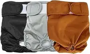 Reusable Female Dog Diapers, Premium Washable Doggie Puppy Diaper with Hook and Loop Design, Highly Absorbent Dog Period Panties for Doggy Heat Cycle Peeing, Pet Incontinence