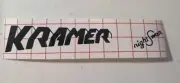 Kramer Nightswan BLACK Vinyl Headstock Decal