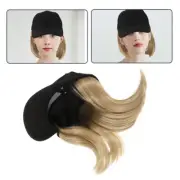 Ponytail Hat Cap with Hair Sun Visor Women's Wigs for Baseball Braided