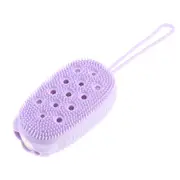 8 PCS Silicone Body Scrub Exfoliating Shower Scrub Sponge Bubble Bath Brush Massager Cleansing Pad Bathroom Accessories