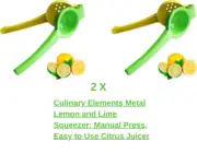 Kitchen Lemon Orange Citrus Lime Squeezer Juicer Portable Hand Press Metal Tool