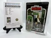 1980 Kenner Star Wars ESB Han Solo Bespin Outfit 41 Back D CAS 80+ Clear Bubble