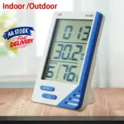 Digital Thermometer Hygrometer LCD Temperature Indoor Outdoor LCD Humidity Meter