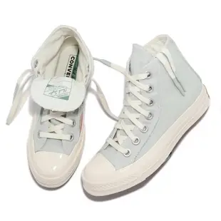 Converse 帆布鞋 Chuck 70 HI 女鞋 灰 淺藍 馬卡龍色 高筒 1970 三星標 奶油底 572611C [ACS 跨運動]