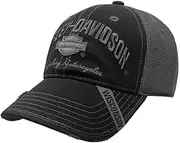 [HARLEY-DAVIDSON] Men's Baseball Cap H-D Bar & Shield Mesh Hat Black BC51654