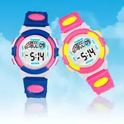 1 Boy Girl Kids Child Lady Digital LED Sports stopwatch Wrist Watches Alarm Gift
