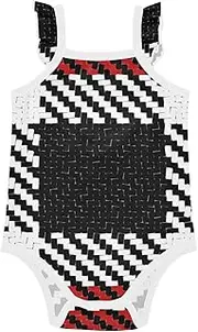 [FRODOTGV] Baby Girl Ruffle Sleeve Cotton Bodysuit Sleeveless Toddler 3M Lumberjack Tartan Plaid, 3M US, Lumberjack Tartan Plaid, 3 Months, Lumberjack Tartan Plaid, 3 meses