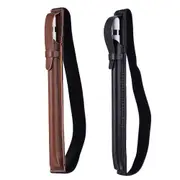 2Pcs PU Leather Pencil Case Holder Elastic Detachable Protective Sleeve Pouch for Apple Pencil