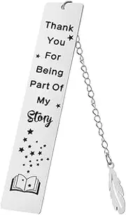 Bookmarks for Book Lovers | Engraved Stainless Steel Bookmark for Inspiration,Rustproof Steel Bookmarks Reading Marking Accessories for Classroom, Dormitory, Library, Study Room Bellv