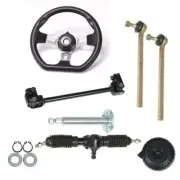 Steering Wheel Steel Kit Gear Rack Pinion Adjustable Shaft KIT Go Kart Buggy