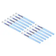 12Pcs Blue Ink Gel Pens 0.5mm Fine Point Roller Ball Ballpoint Pens Light Blue