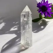 Clear Quartz Crystal Obelisk Meditation Tower (#10)