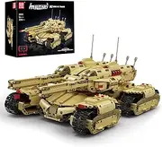 [Mould King] 20011 Mammut Armor Tank Building Set, Motor Remote Control Kit Military Block Construction Model, Brick-Build Vehicle Toy for Adults Boys Aged 14+ 3296pcs