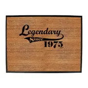 Legendary Since 1975 - Funny Novelty Doormat Man Cave Floor mat