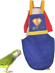 Bird Flight Suit Diaper, Bird Nappy Clothes with Waterproof Lining, Washable Parakeet Diaper, Urine Wet Suit, Parrot Flight Clothes for Canary, Macaw,