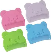 Ipetboom Silicone Baby Brush Set 4pcs Scalp Brush for Cradle Cap Scalp Scrubber for Newborns