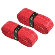 2Pcs 5.9ft Racket Overgrip PU Grip Tape Non-Slip for Tennis Badminton, Red
