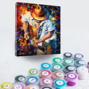 Leonid Afremov a GUITAR AND SOU Paint By Numbers Full Kit DIY Painting On Canvas