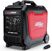 [Genpower] 4.7kW Peak 3.8kW Inverter Generator, Push Button & Remote Start, Portable w/Wheels, Camping, Backup, Mobile A/C