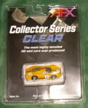 AFX COLLECTOR SERIES CLEAR FORD GT MK IV #1 LEMANS HO SLOT CAR