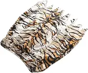 TOGEVAL Leopard Print Festival Skirt Unisex Lightweight Costume Party Garment for Halloween and Jungle Themes Breathable Animal Print Short Skirt for Versatile Styling and Fun Adventures
