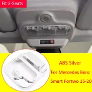 Silver ABS Roof Reading Light Lamp Trim For Mercedes Benz Smart Fortwo 2015-2020 (for: Smart)