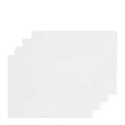 4pc J. Elliot Miller Braided 33x48cm Placemat Set Cotton Mat Tableware White