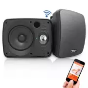 Pyle Waterproof & Bluetooth 6.5'' Indoor /Outdoor Speaker System Black PDWR64BTB