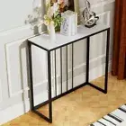 Upscale Sintered Stone Console Table Slim Minimalist Entryway Table Waterproof
