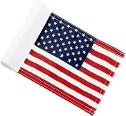 8x6 Inches Double Sided Golf Flag in 420D Nylon - Small Banner in American Pattern Printing with Tube Inserted - Mini Practice Putting Green Flags for Yard or Backyard - USA Flag for Indoor or Outdoor
