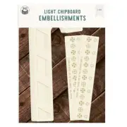 Santa's Workshop Light Chipboard 3D Base 6"X8"-Cane - 3 Pack