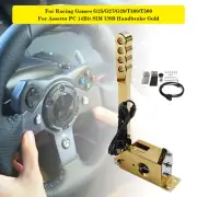 14Bit SIM USB Handbrake For Assetto PC Racing Games G25/G27/G29/T300/T500 Gold